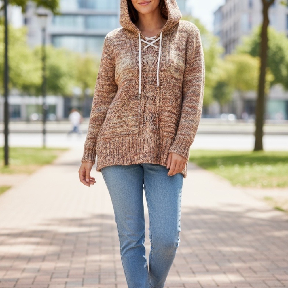 American Rag Brown Hooded Sweater